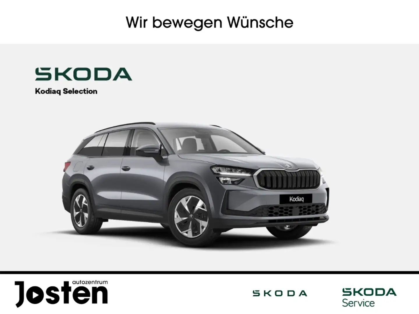 Skoda Kodiaq Selection 2.0TDI Fahrass+ AHK 3.Sitzreihe Komfort Gris - 1