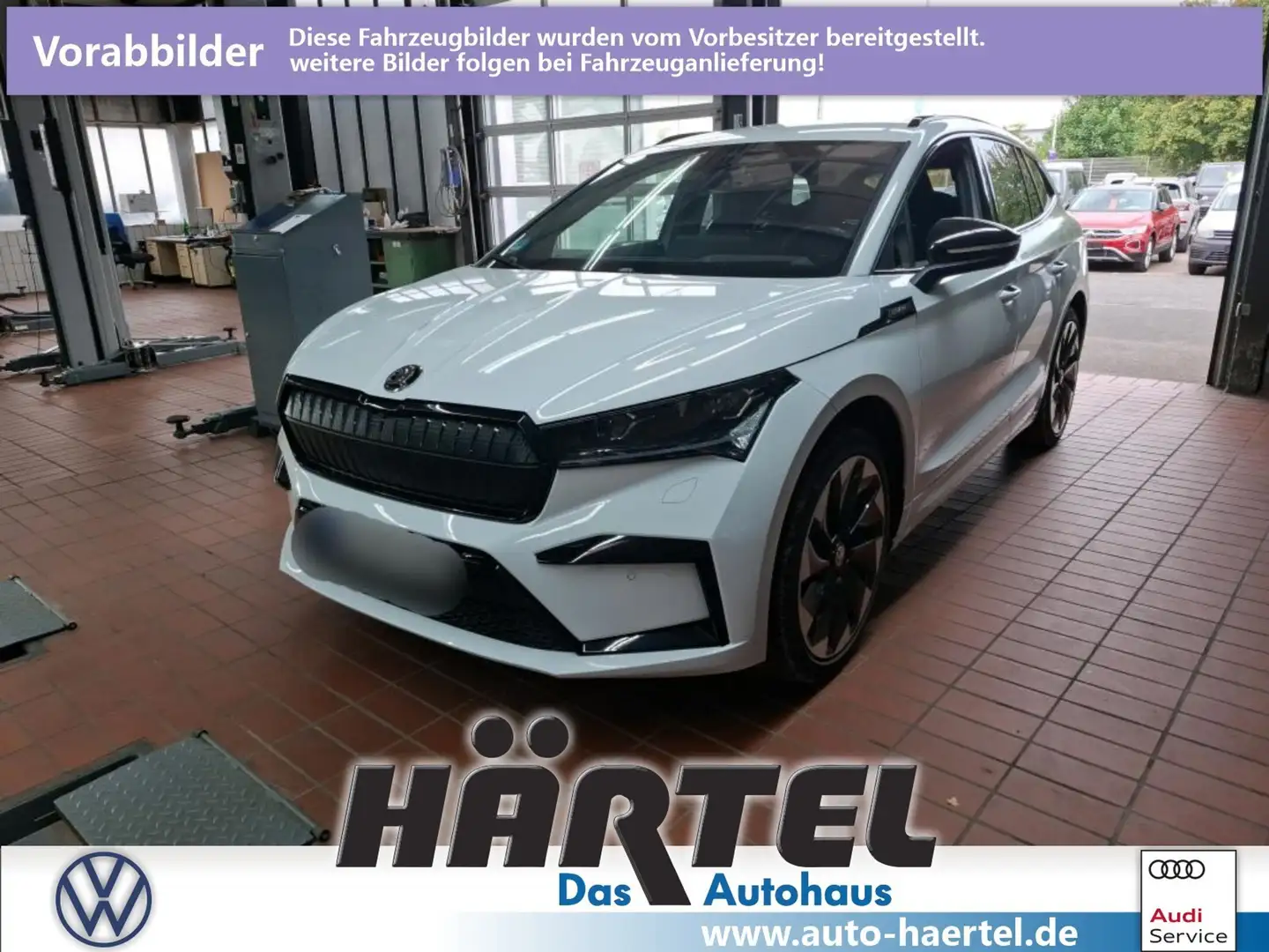 Skoda Enyaq IV 60 SPORTLINE 58 KWH AUTOMATIK Sportpaket Weiß - 1