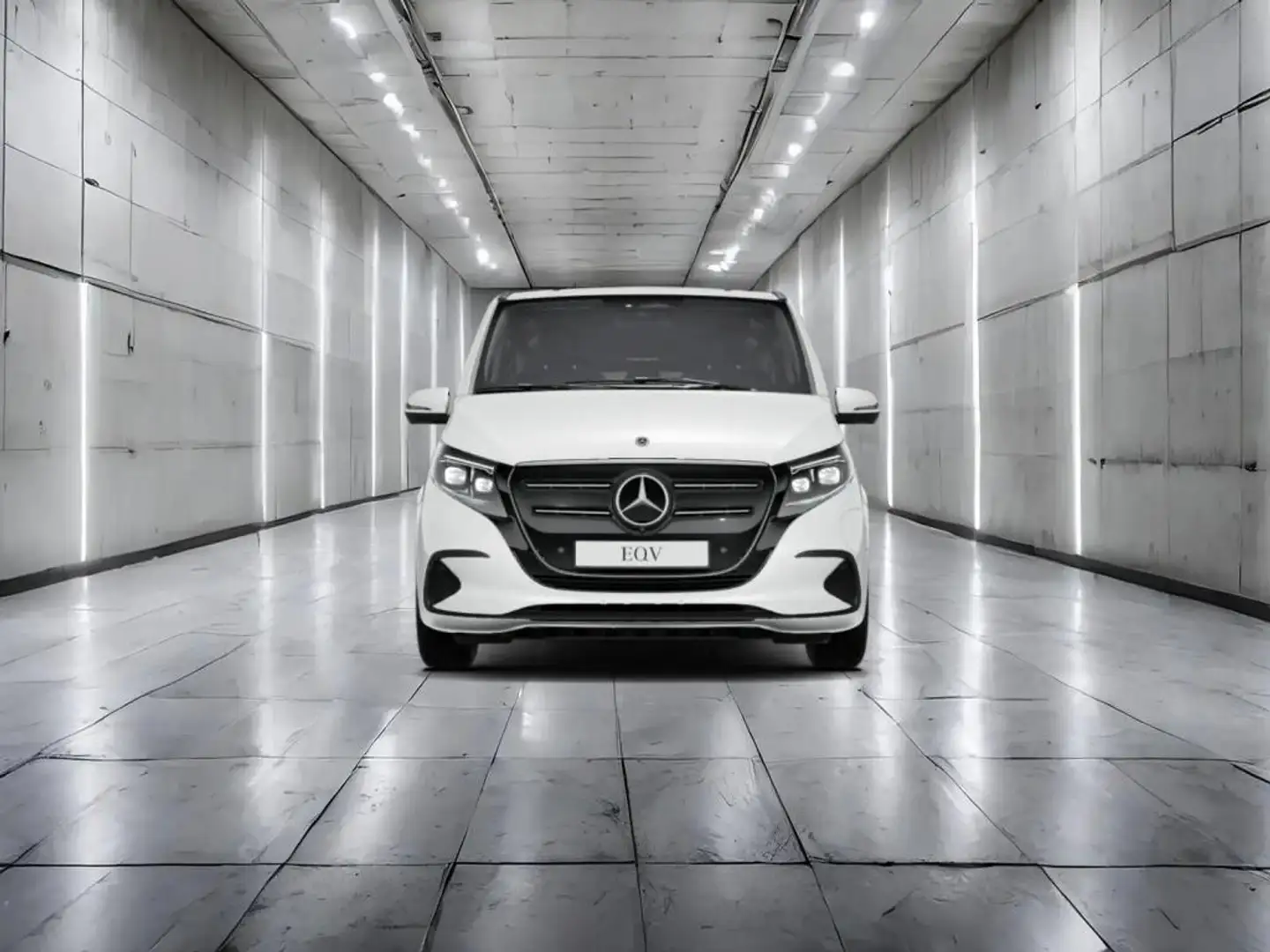 Mercedes-Benz EQV 300 MOPF+NAVI+DISTRO+KLIMA+LED+KAMERA+7SI Blanc - 2