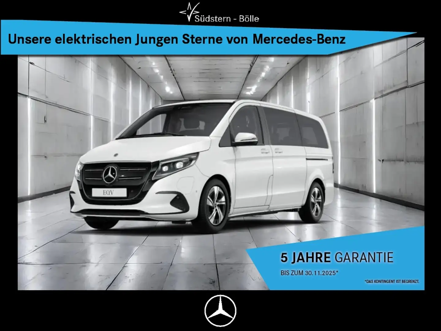 Mercedes-Benz EQV 300 MOPF+NAVI+DISTRO+KLIMA+LED+KAMERA+7SI Blanc - 1