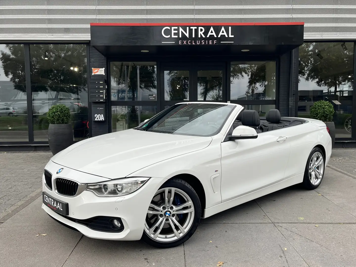 BMW 435 435i Cabrio High Exe 306PK|Airscarf|Head-Up|Memory Blanc - 1