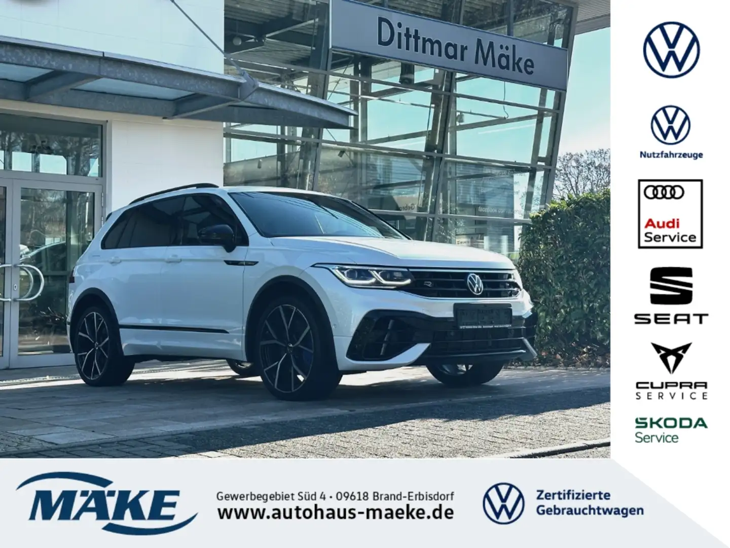 Volkswagen Tiguan R Black Style 2.0TSI DSG 4M DCC NAVI H&K AHZV Weiß - 1