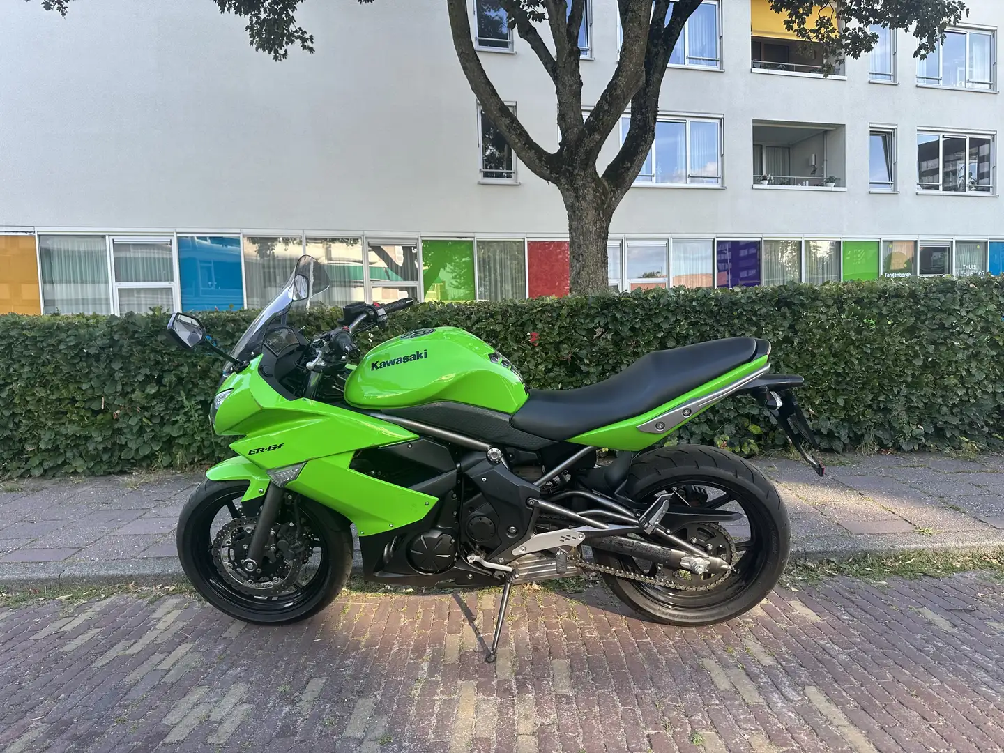 Kawasaki ER - 6 F tour-race motor 650cc Groen - 1