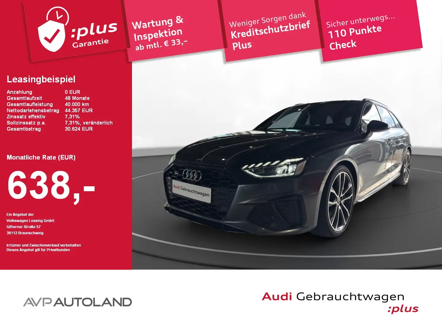 Audi S4 Avant 3.0 TDI quattro | NAVI | LED | SITZH. | Grau - 1