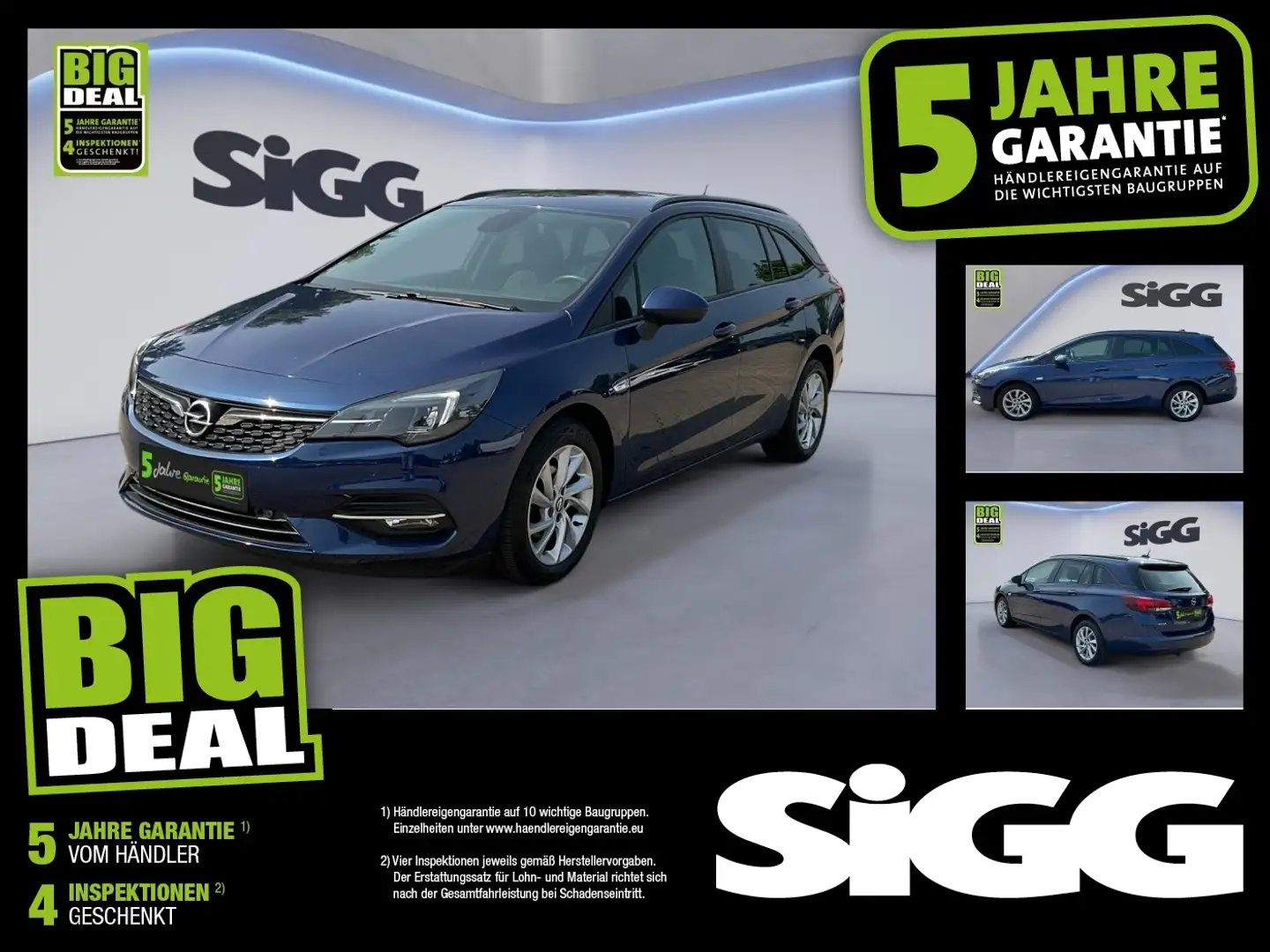 Opel Astra K Sports Tourer 1.4 Turbo  AHK Automatik Bleu - 1