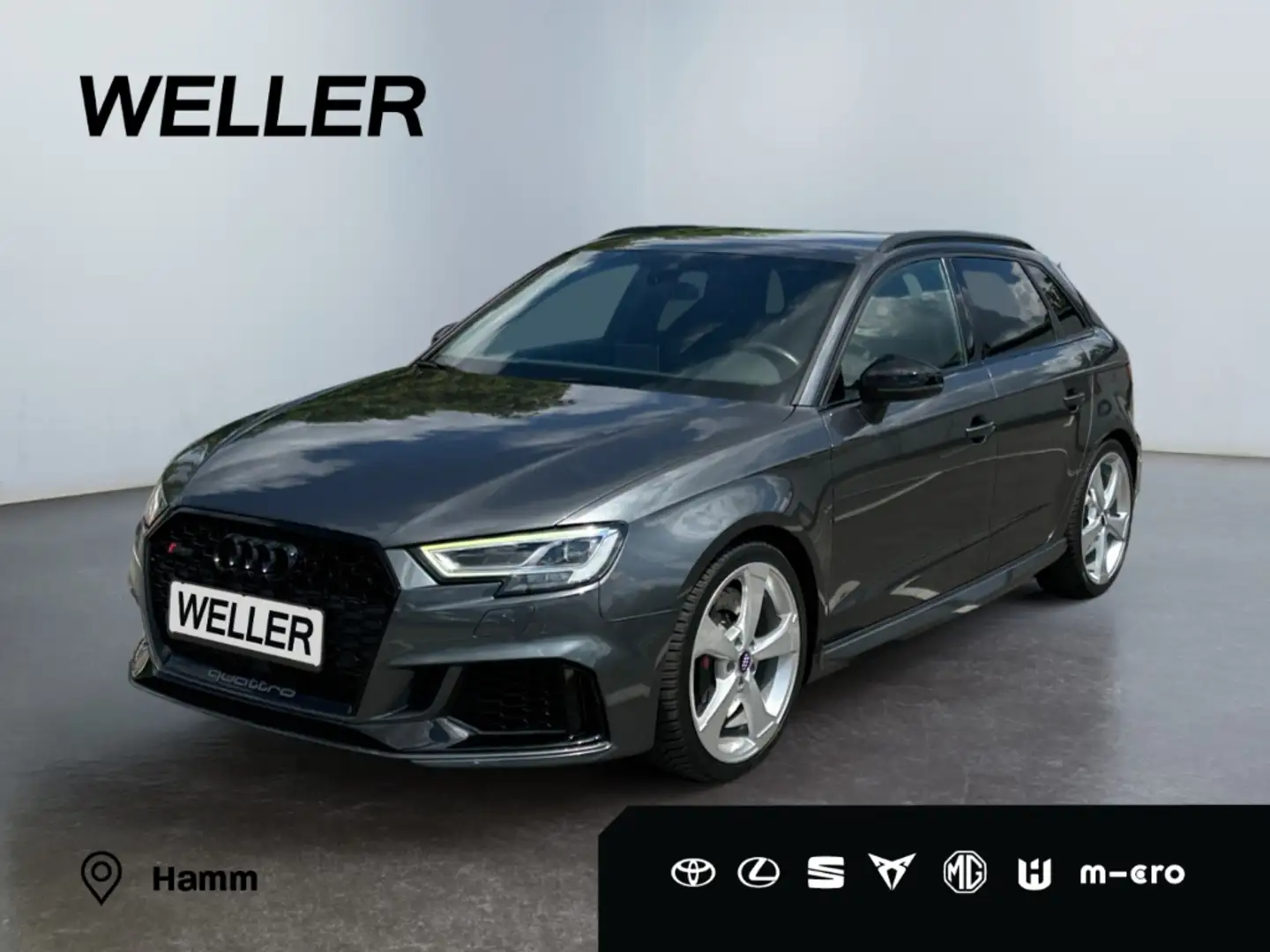 Audi RS3 Sportback *Matrix*280kmh*B&O*Kamera*RS-Sitze* Grau - 1