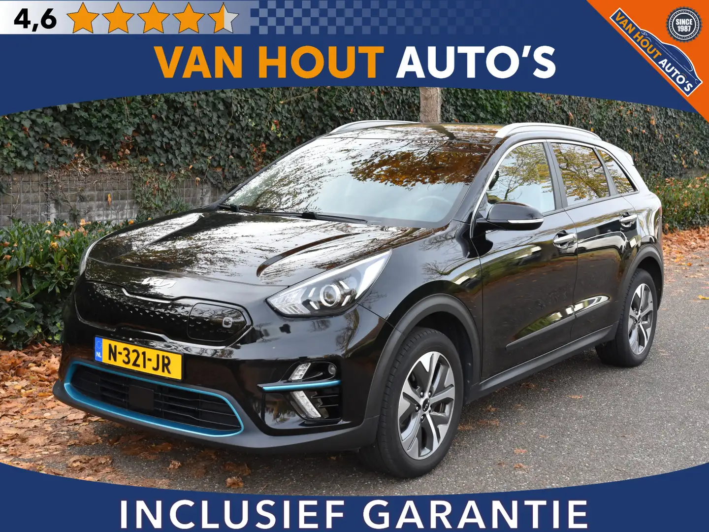 Kia e-Niro Edition 64 kWh | 3 FASE | 204PK | CARPLAY | CAMERA Zwart - 1