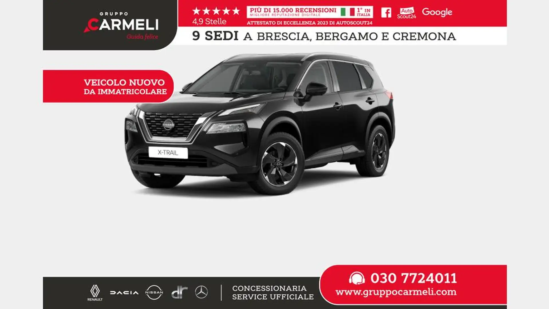 Nissan X-Trail 1.5 mhev N-Connecta 2wd xtronic Nero - 1