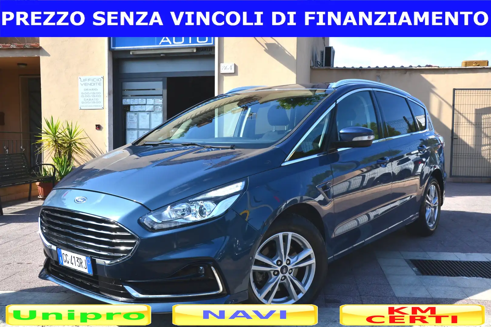 Ford S-Max 2.0 TDCi 150CV TITANIUM **KM25000 REALI**UNIPRO'** Azul - 1