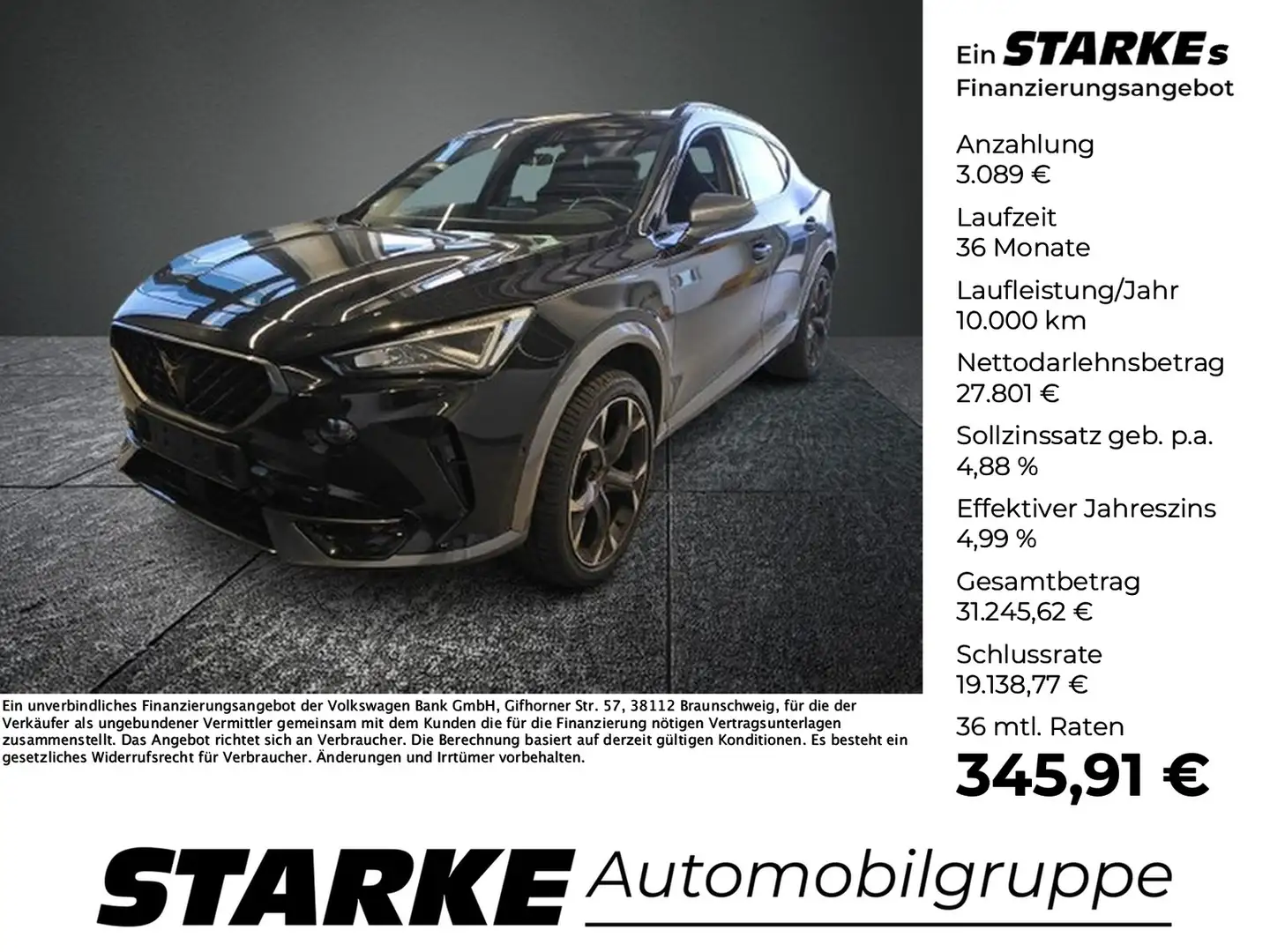 CUPRA Formentor 1.5 TSI DSG Schwarz - 1