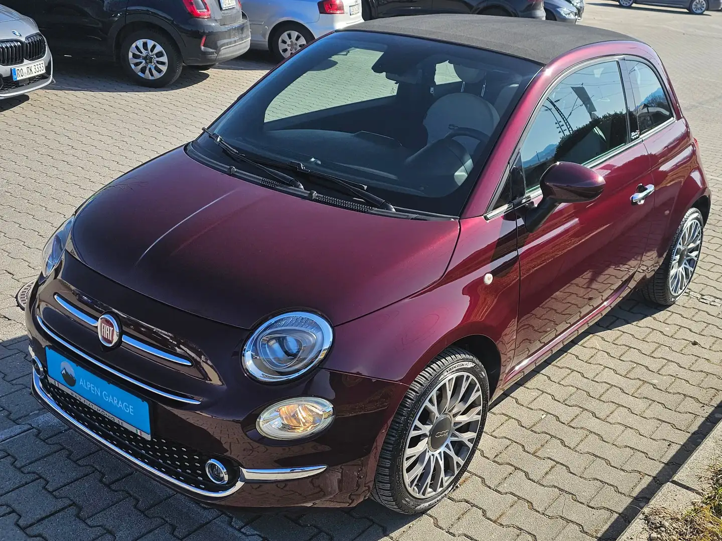 Fiat 500C 1.2*500*Cabrio*Star*Automatik*CarPlay*PDC*Tempomat Violett - 1