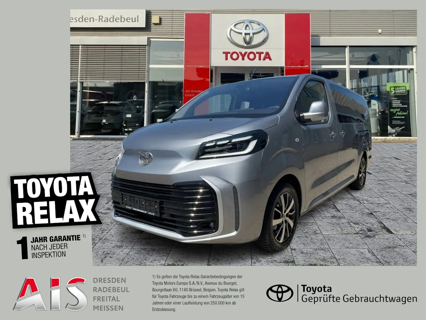 Toyota Proace Verso 2.0 D-4D L2 Team Deutschland Navi Argento - 1