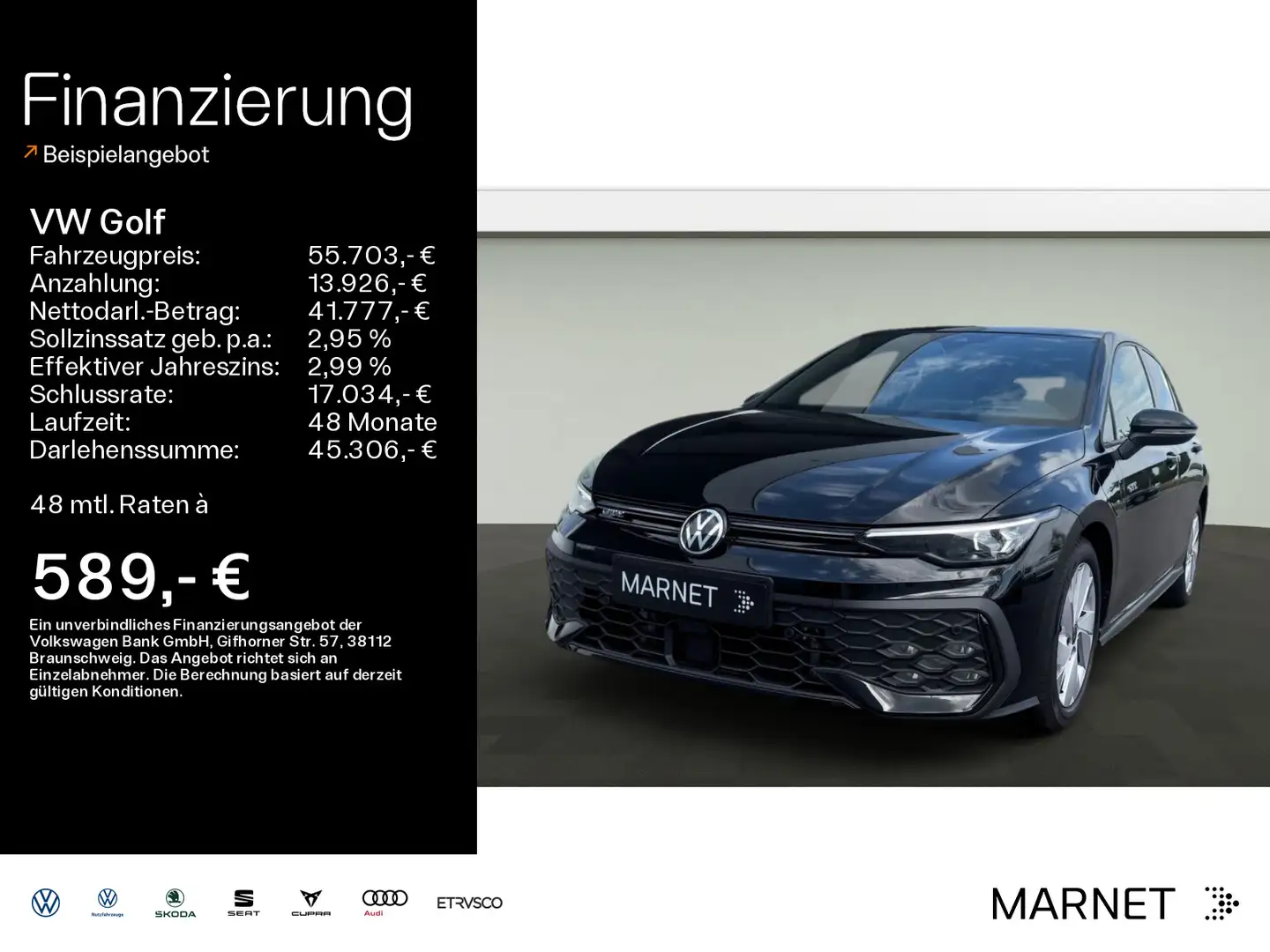 Volkswagen Golf GTE GTE DSG Plug-In-Hyb. Benzin / 1.5 l / DSG 6 Negro - 1