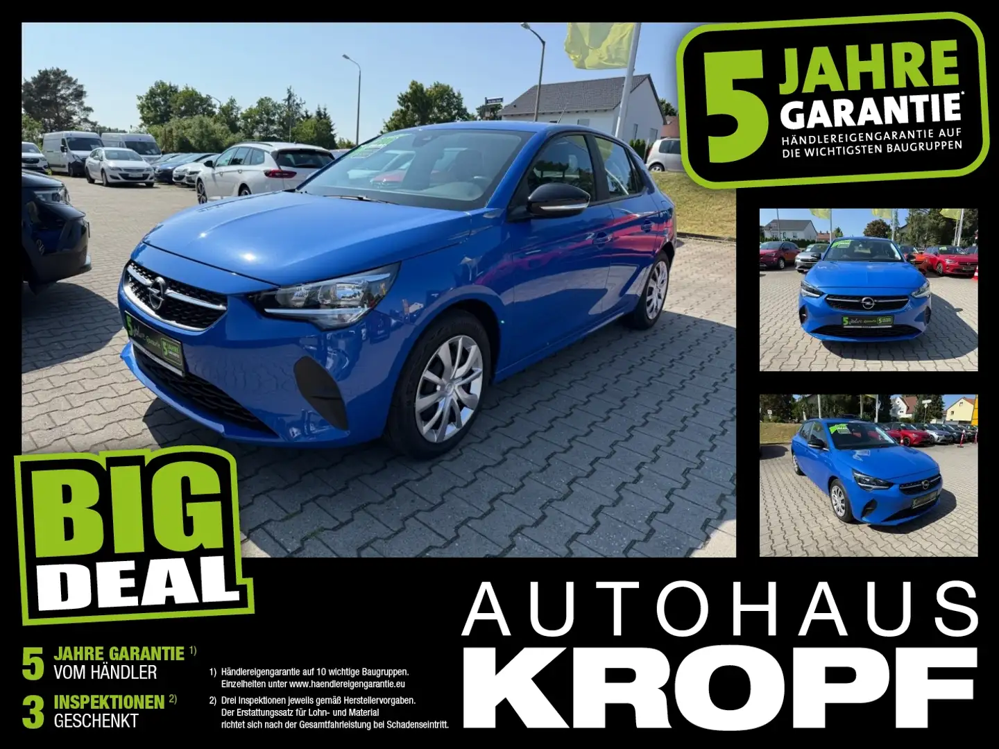 Opel Corsa F 1.2 Navi+SHZ+Winterp.+Kam.+PDC+SpurH Blau - 1