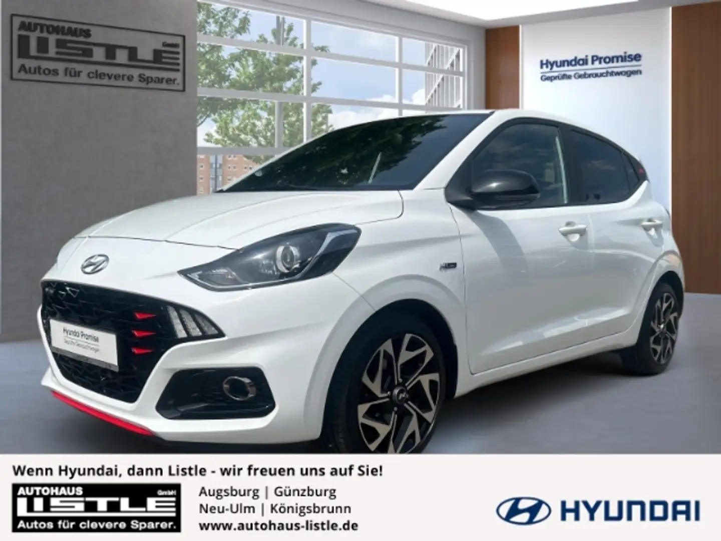 Hyundai i10 N Line 1.0 EU6d Sportpaket Navi Apple CarPlay Andr Wit - 1