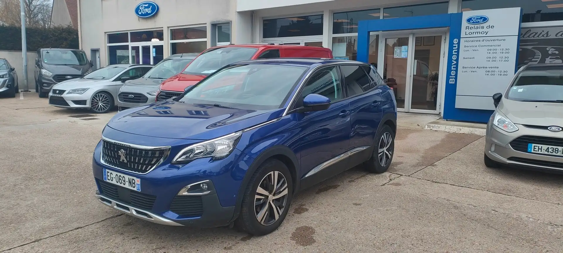 Peugeot 3008 1.6 BlueHDi 120ch S&S EAT6 ALLURE Bleu - 2