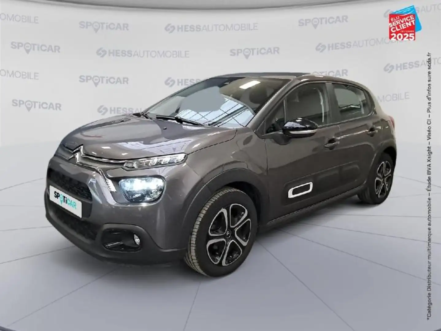 Citroen C3 1.2 PureTech 83ch S/S PLUS GPS Gris - 1