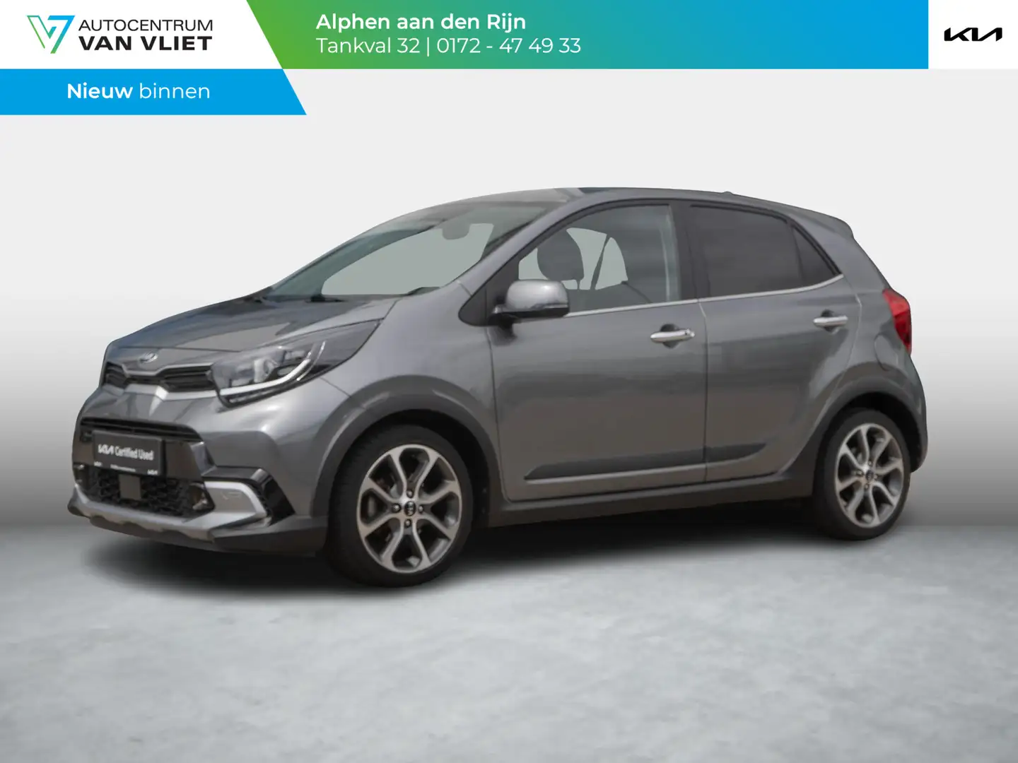 Kia Picanto 1.0 T-GDi X-Line 5p | Nederlandse dealer onderhoud Grijs - 1