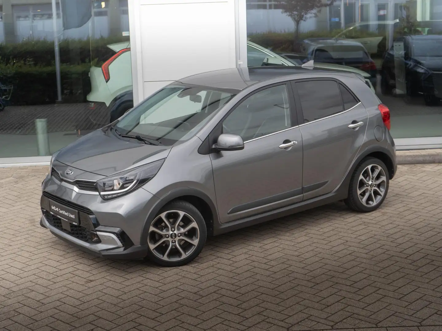 Kia Picanto 1.0 T-GDi X-Line 5p | Nederlandse dealer onderhoud Grijs - 2