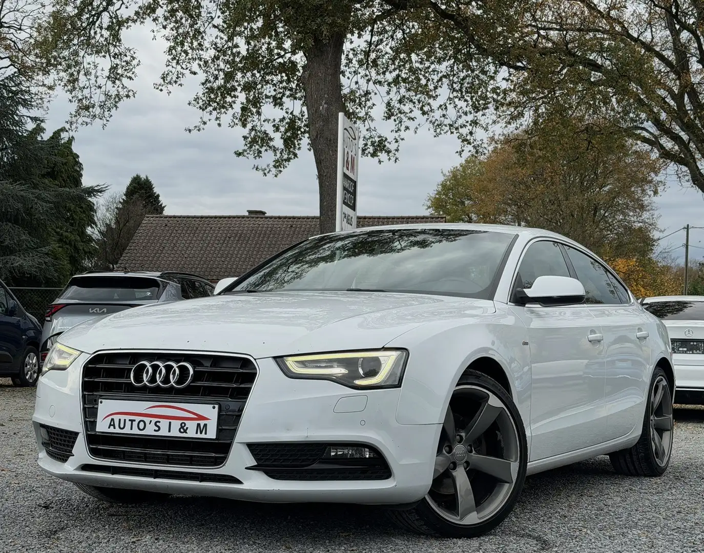 Audi A5 Sportback 2.0 TDI S line 2014 Automaat Export! Weiß - 1