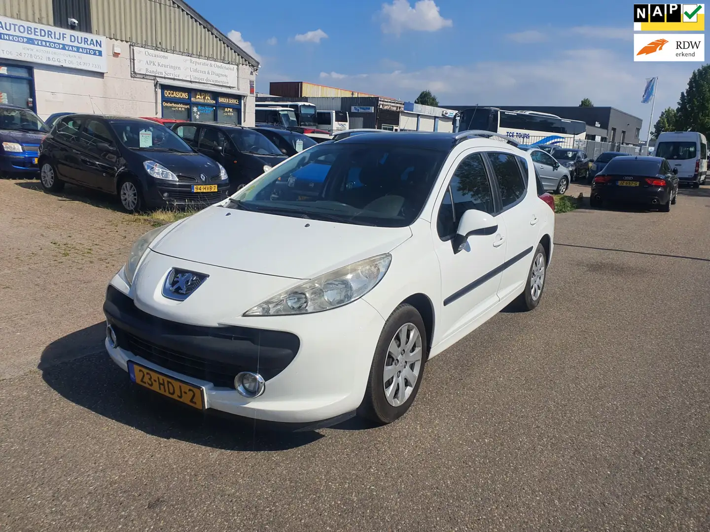 Peugeot 207 SW 1.6 VTi XS Clima Bj:2008 NAP! Wit - 1