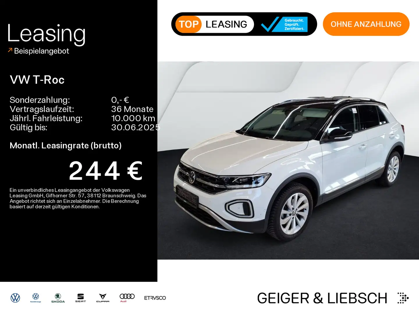 Volkswagen T-Roc T-ROC 1.5 TSI DSG STYLE*LED*AHK*NAVI*KLIMA*PDC*S Blanco - 1