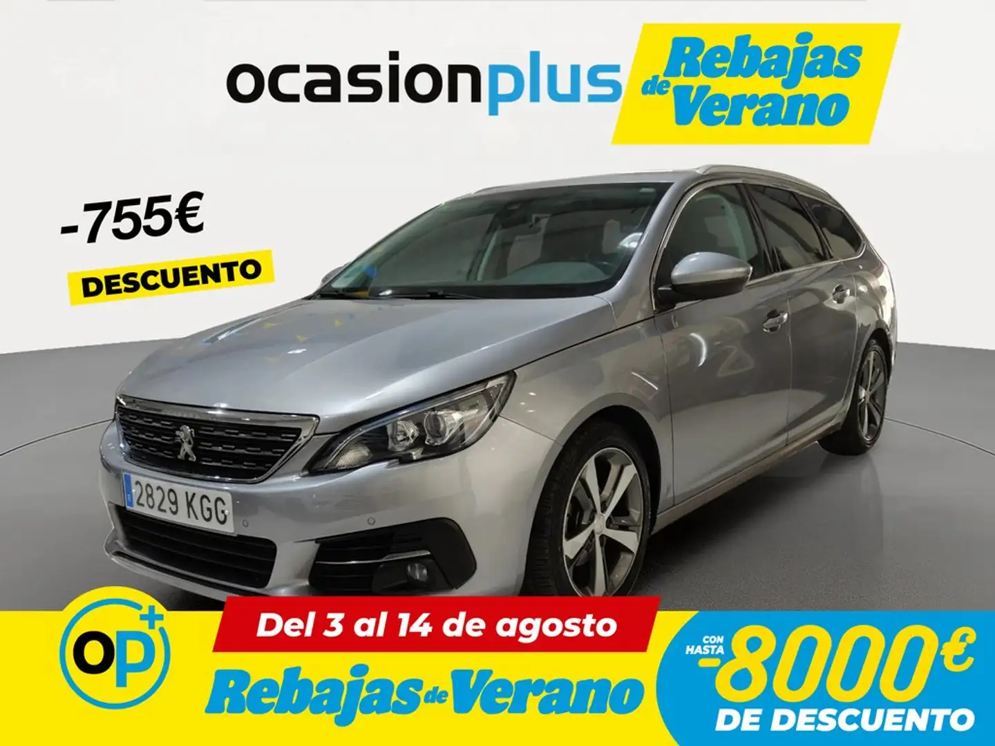 Peugeot 308 SW 1.6BlueHDi S&S Allure EAT6 120 Gris - 1