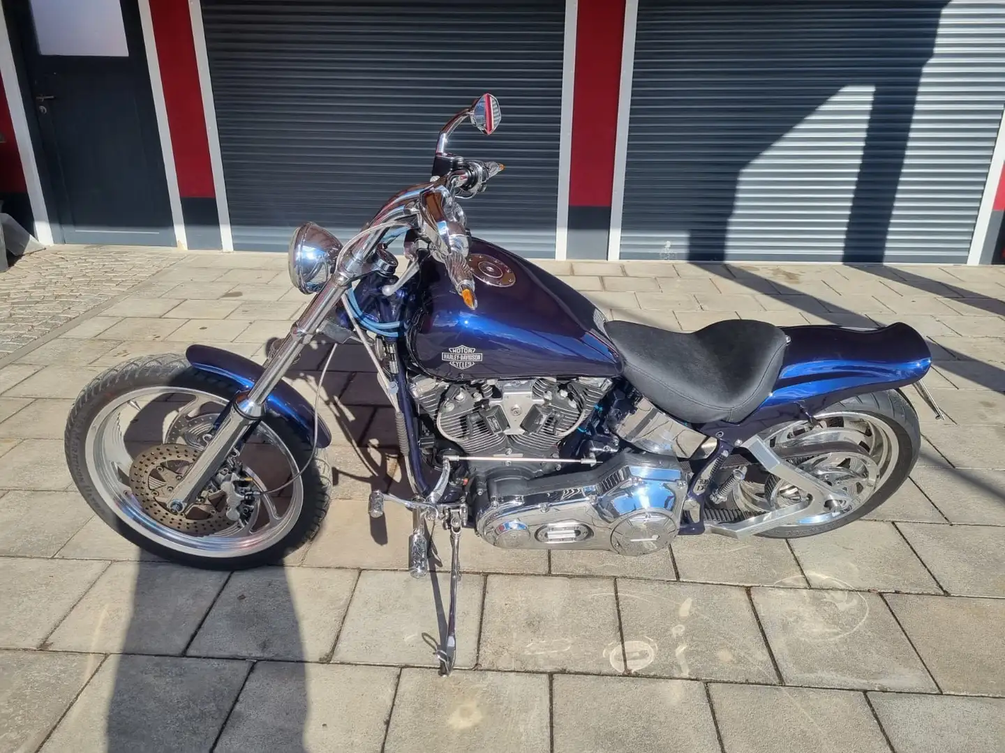 Harley-Davidson Softail Bleu - 1