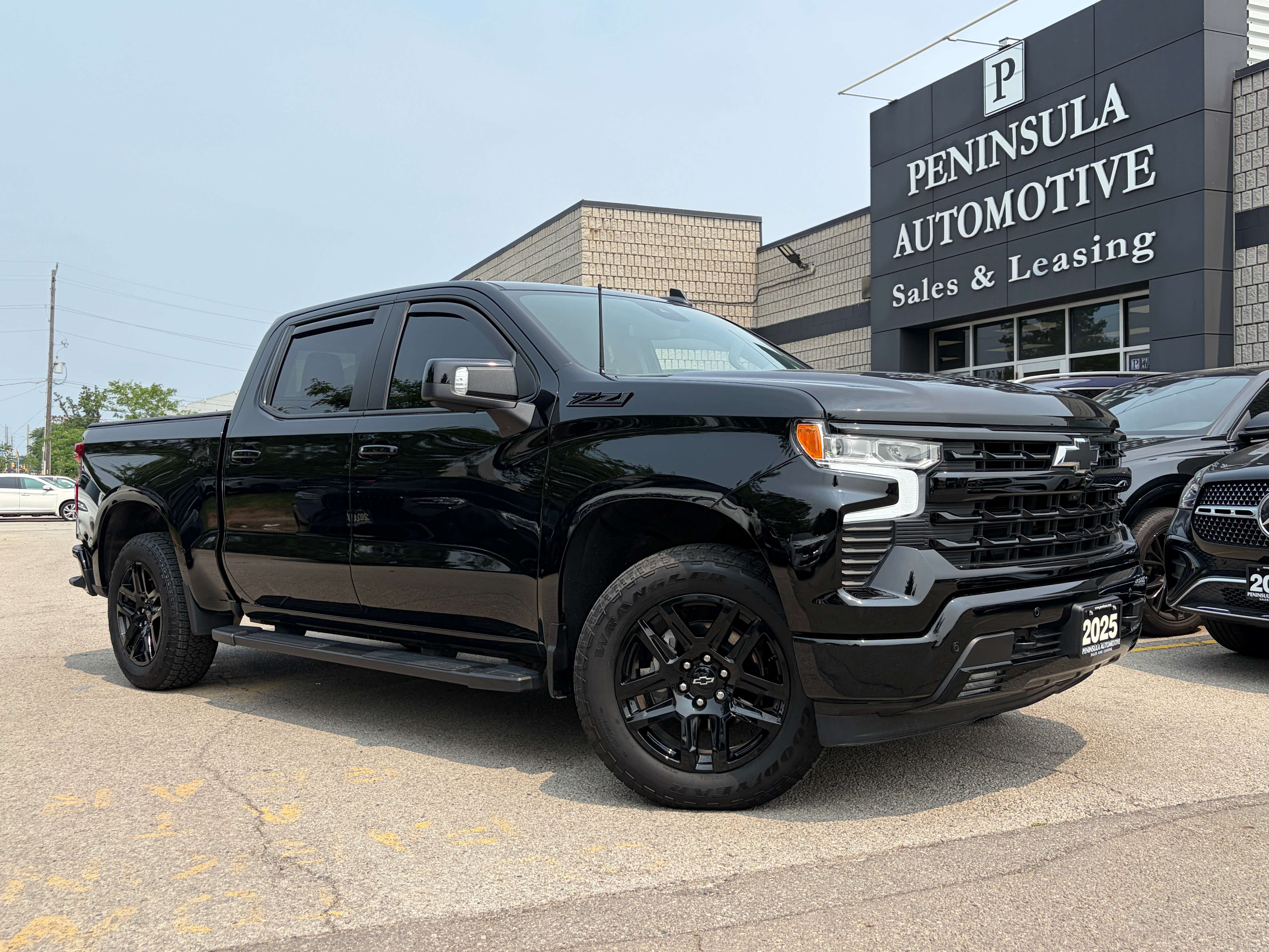 Black 2025 Chevrolet Silverado 1500 Pickup Truck Four-Wheel Drive Automatic