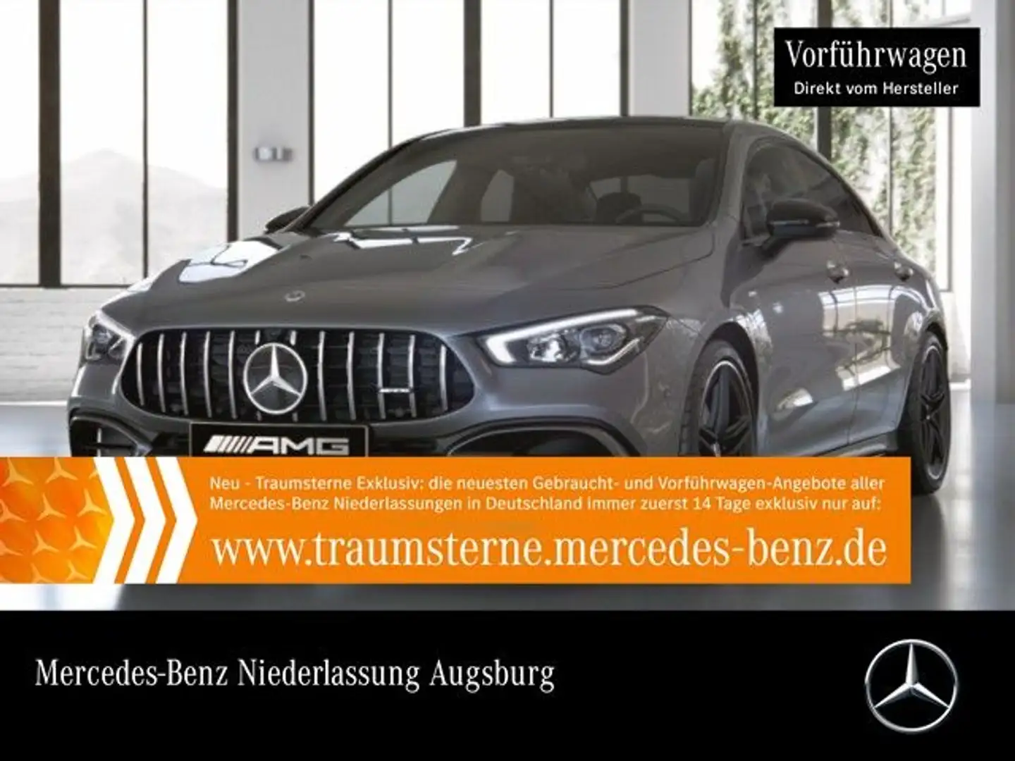 Mercedes-Benz CLA 45 AMG AMG Cp. Driversp Pano LED Kamera Spurhalt-Ass PTS Сірий - 1