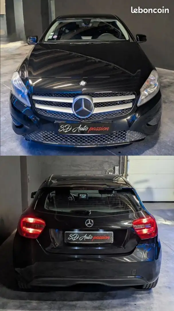 Mercedes-Benz A 180 180 122ch MOTEUR CHAINE REPRISE GARANTIE 12 MOIS Noir - 2