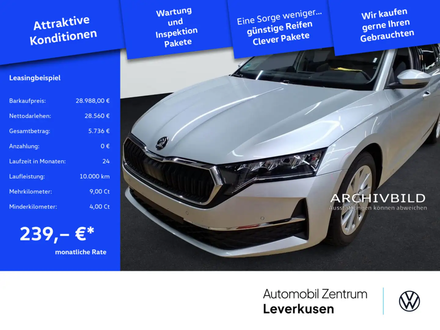 Skoda Octavia Selection DSG KAM SHZ CARPLAY LED PDC Schwarz - 1