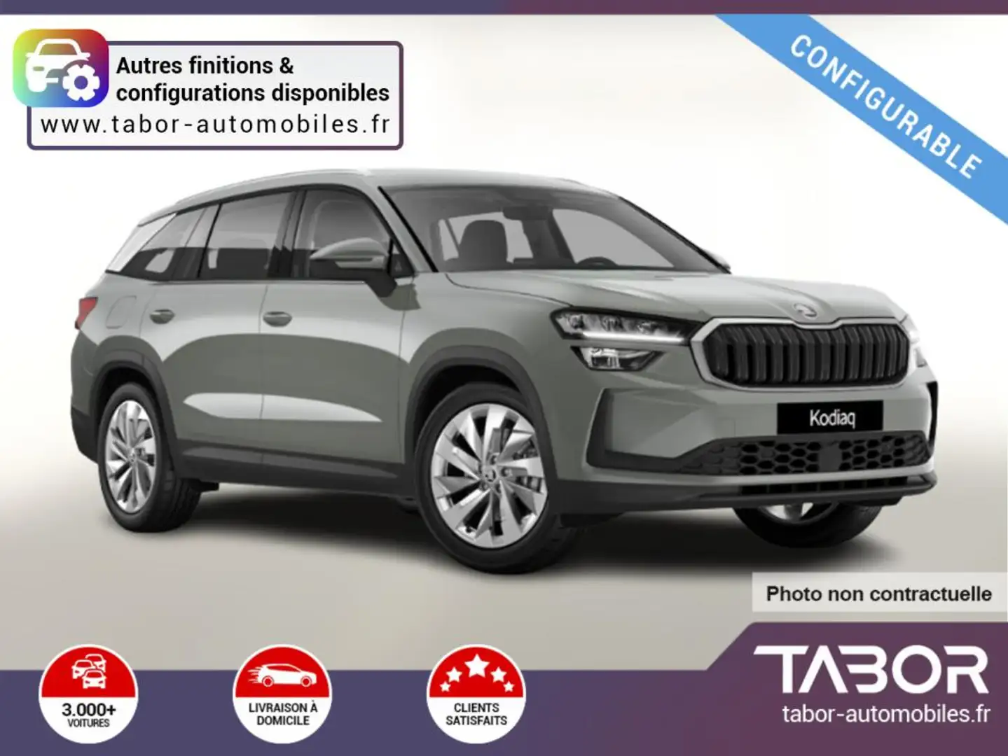 Skoda Kodiaq DSG Selec GPS ACC Cam siegeschauff Bleu - 1