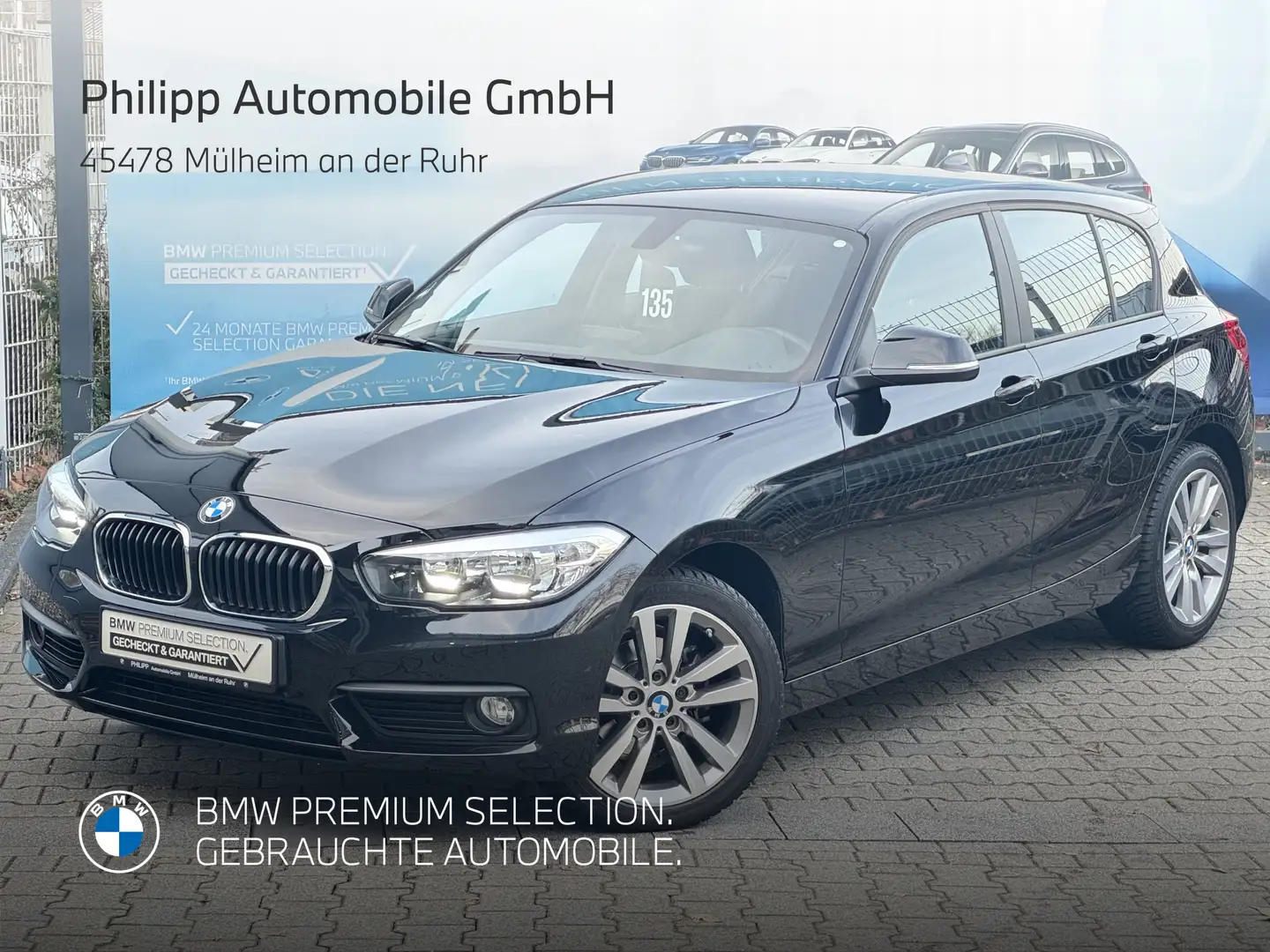 BMW 118 i 5 Türer Navi SHZ Sport-LL 2 Jahre Garantie Schwarz - 1