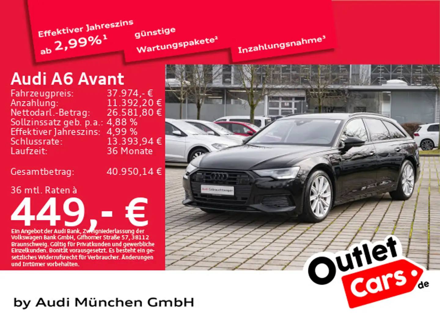 Audi A6 50 TDI qu. tiptr. Design AHK/Kamera/GRA Schwarz - 1