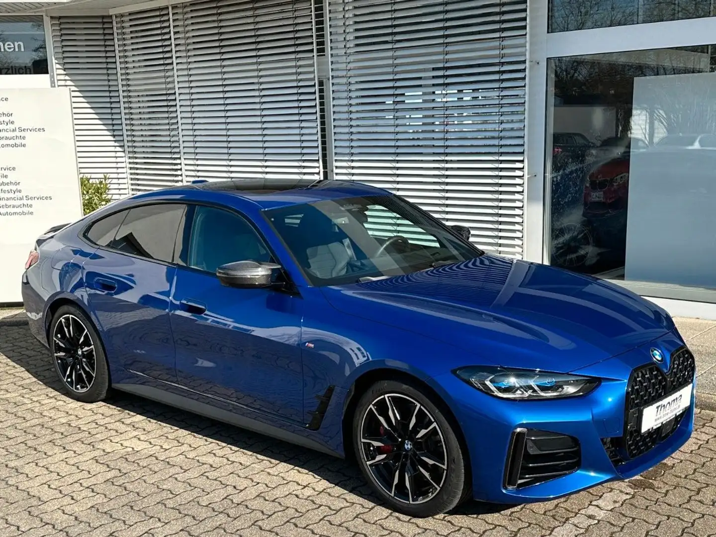 BMW M440i Gran Coupe+adapt.Fwk.+el.AHK+Hifi H/K+360° Blauw - 1