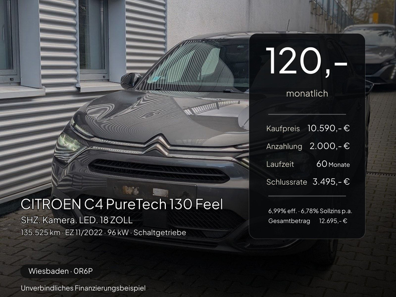 Citroen C4 PureTech 130 Feel SHZ. Kamera. LED. 18 ZOLL — photo 2