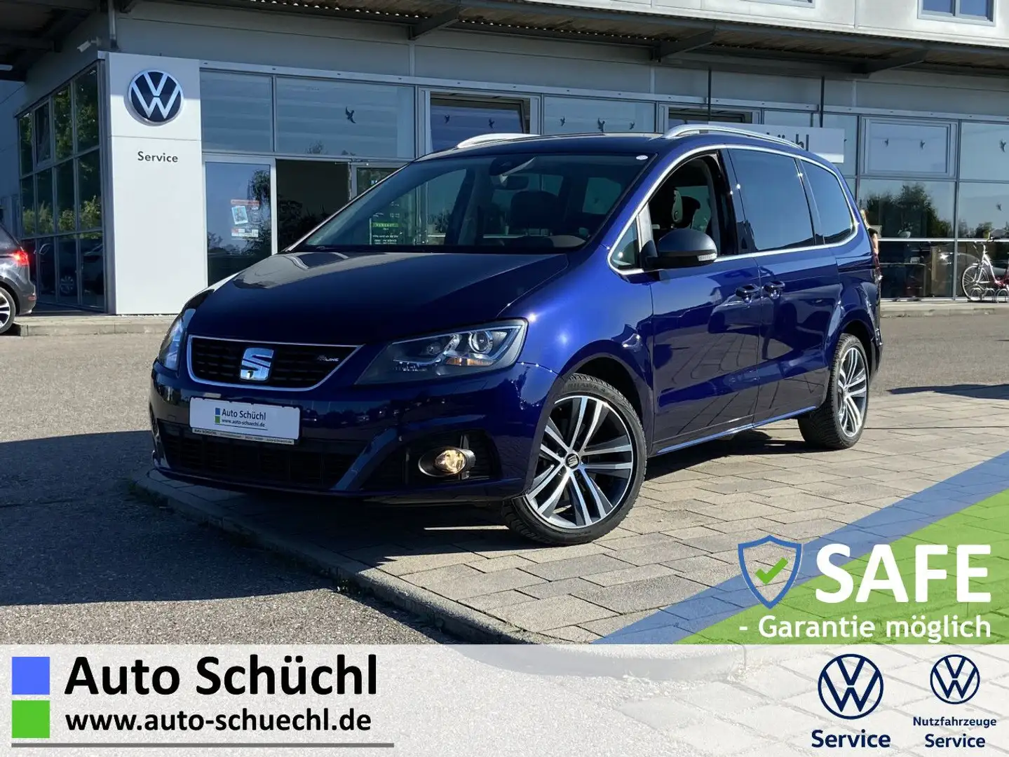 SEAT Alhambra 1.4 TSI FR-Line 18"+7-SITZER+EL.SCHIEBE Blau - 1