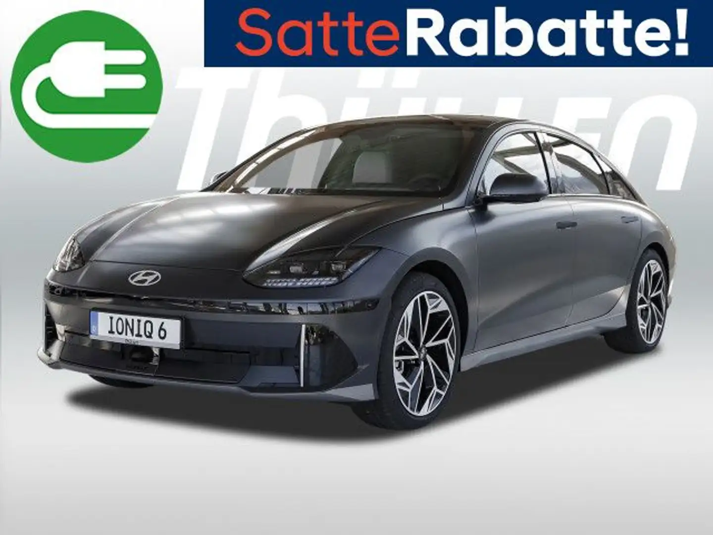 Hyundai IONIQ 6 UNIQ 20 Zoll Glasdach Allrad 77,4kWh Navi Gris - 1