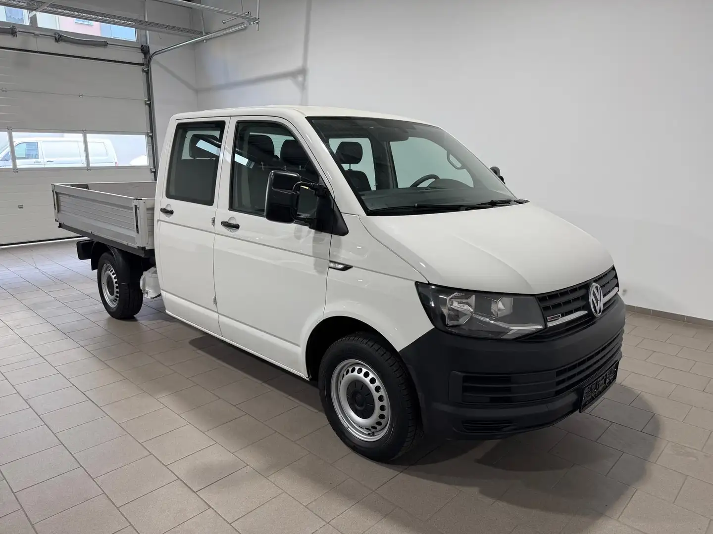 Volkswagen T6 Transporter T6 Pritsche-Doka(6-Si.),4Motion,Klima,Radio,AHK Weiß - 2