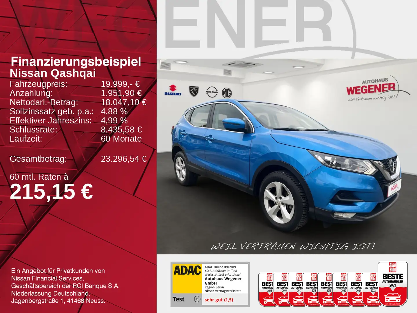Nissan Qashqai QASHQAI ACENTA AT 1.3 DIG-T +KAMERA+SHZ+CARPLAY+ Bleu - 2