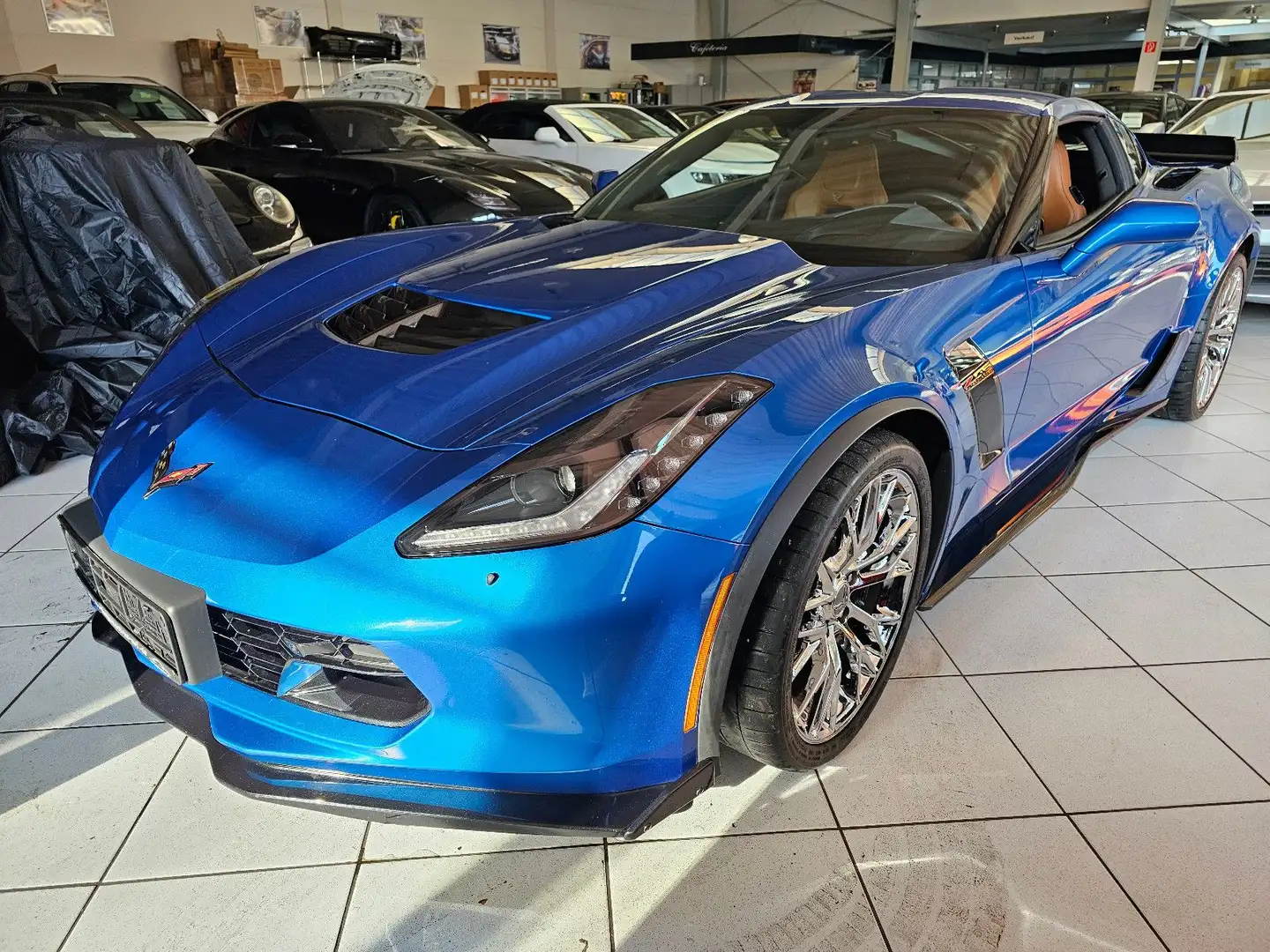 Corvette Z06 C7 Z06 2LZ 6.2 V8 Targa Supercharged MwSt. Blu/Azzurro - 1
