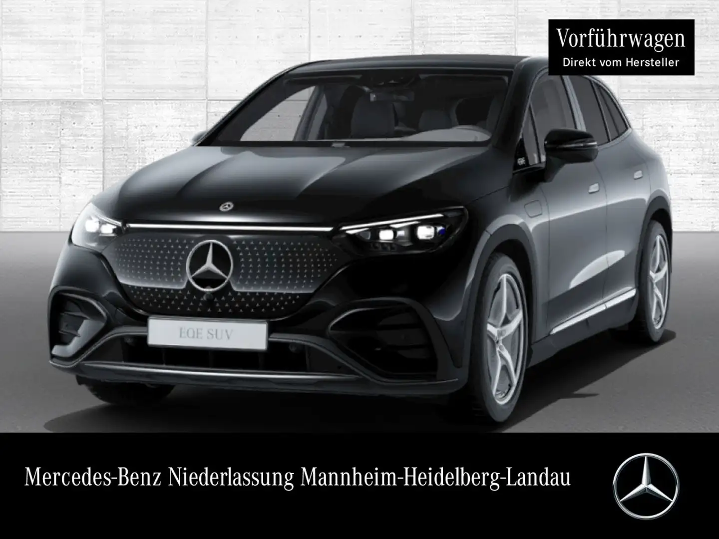 Mercedes-Benz EQE SUV EQE 350 4M AMG+NIGHT+PANO+360+AHK+BURMESTER+TV Schwarz - 1