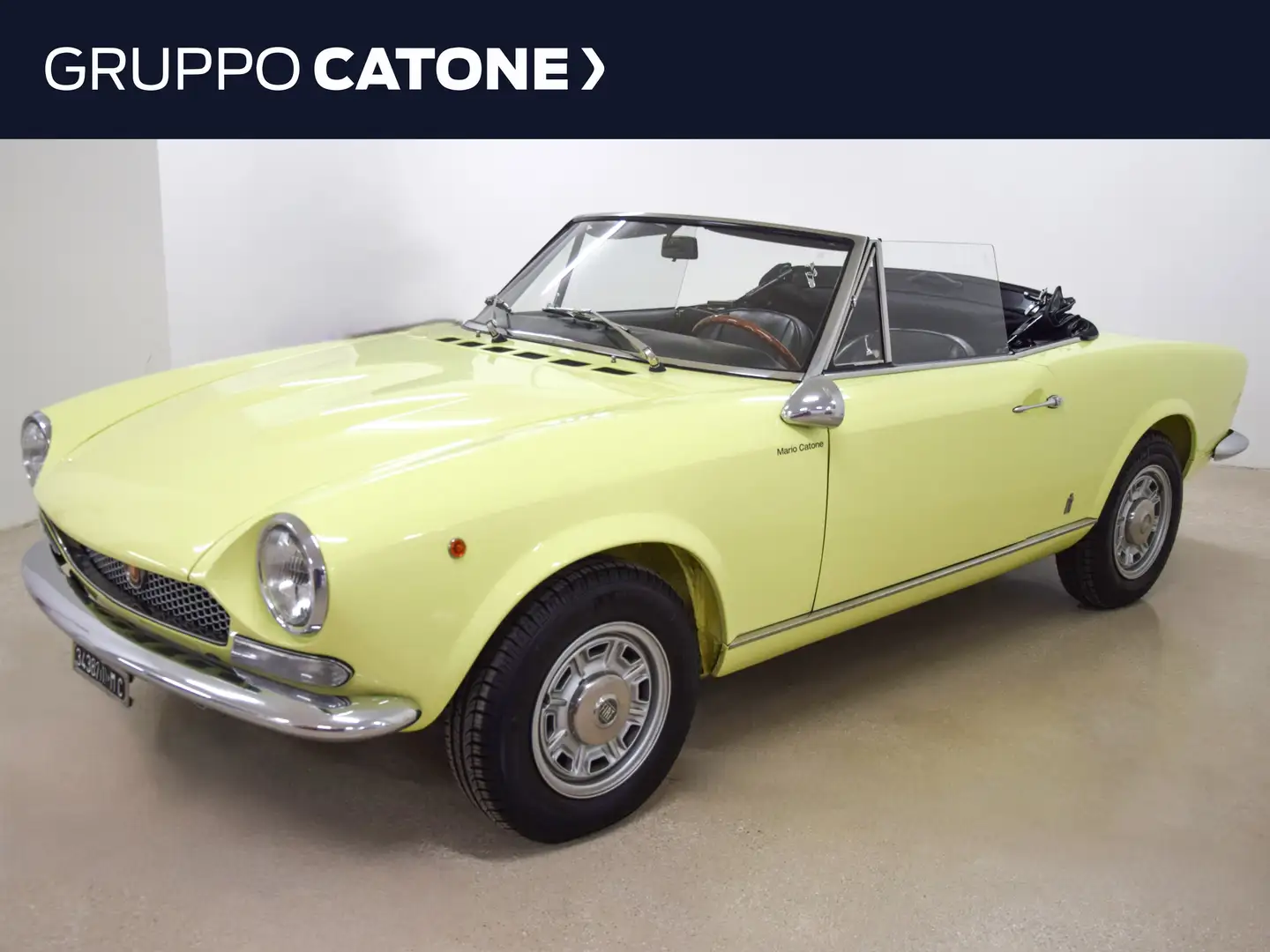 Fiat 124 Spider Sport Seconda Serie 1971 Jaune - 1