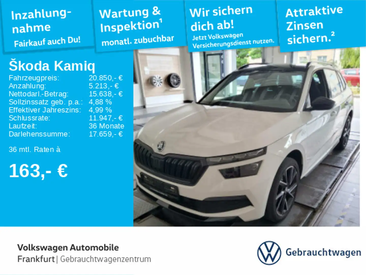 Skoda Kamiq 1.0 TSI Monte Carlo DAB - Digitaler Radioe Blanco - 1