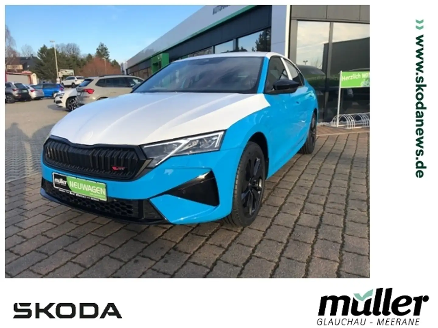 Skoda Octavia Lim. 2.0 TSI 195 kW RS Canton Matrix SmartLink Blau - 1