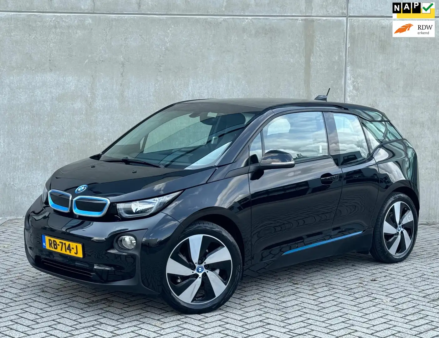 BMW i3 94Ah 33 kWh Warmtepomp 2017 Zwart CCS Snellader|NA Noir - 1