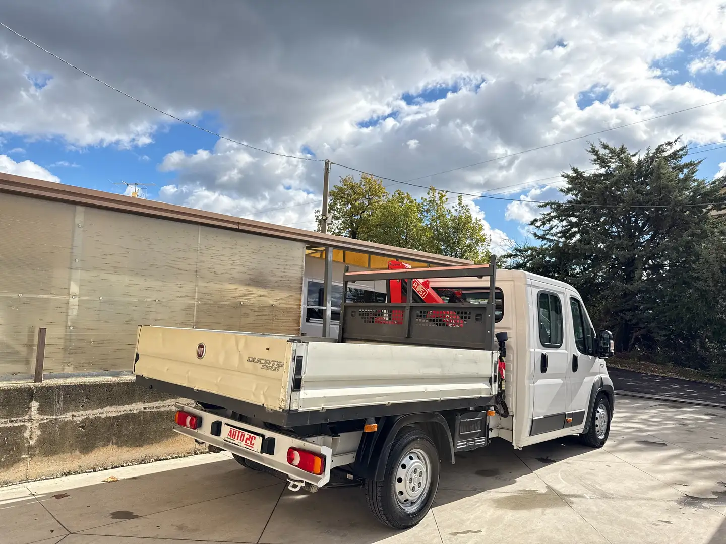Fiat Ducato 2.3 MJT 130CV CASSONE CON GRU 7 POSTI Bianco - 2
