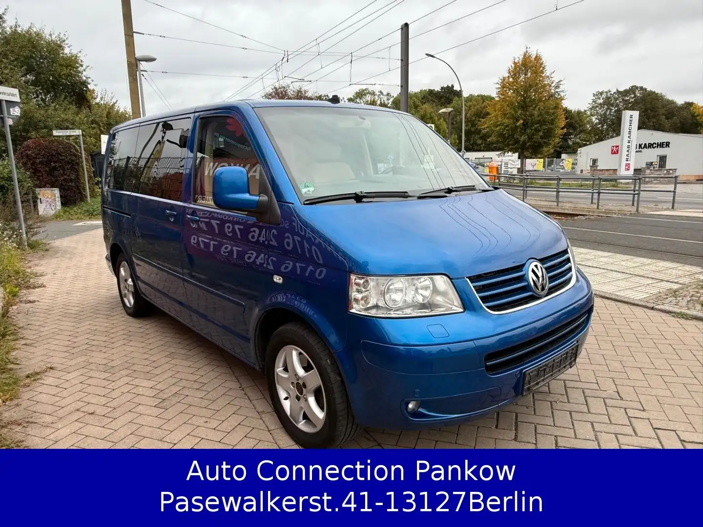 Volkswagen T5 Transporter VW T5 Multivan 3,2 V6 Highline BENZIN&LPG AUTOM. Blau - 2