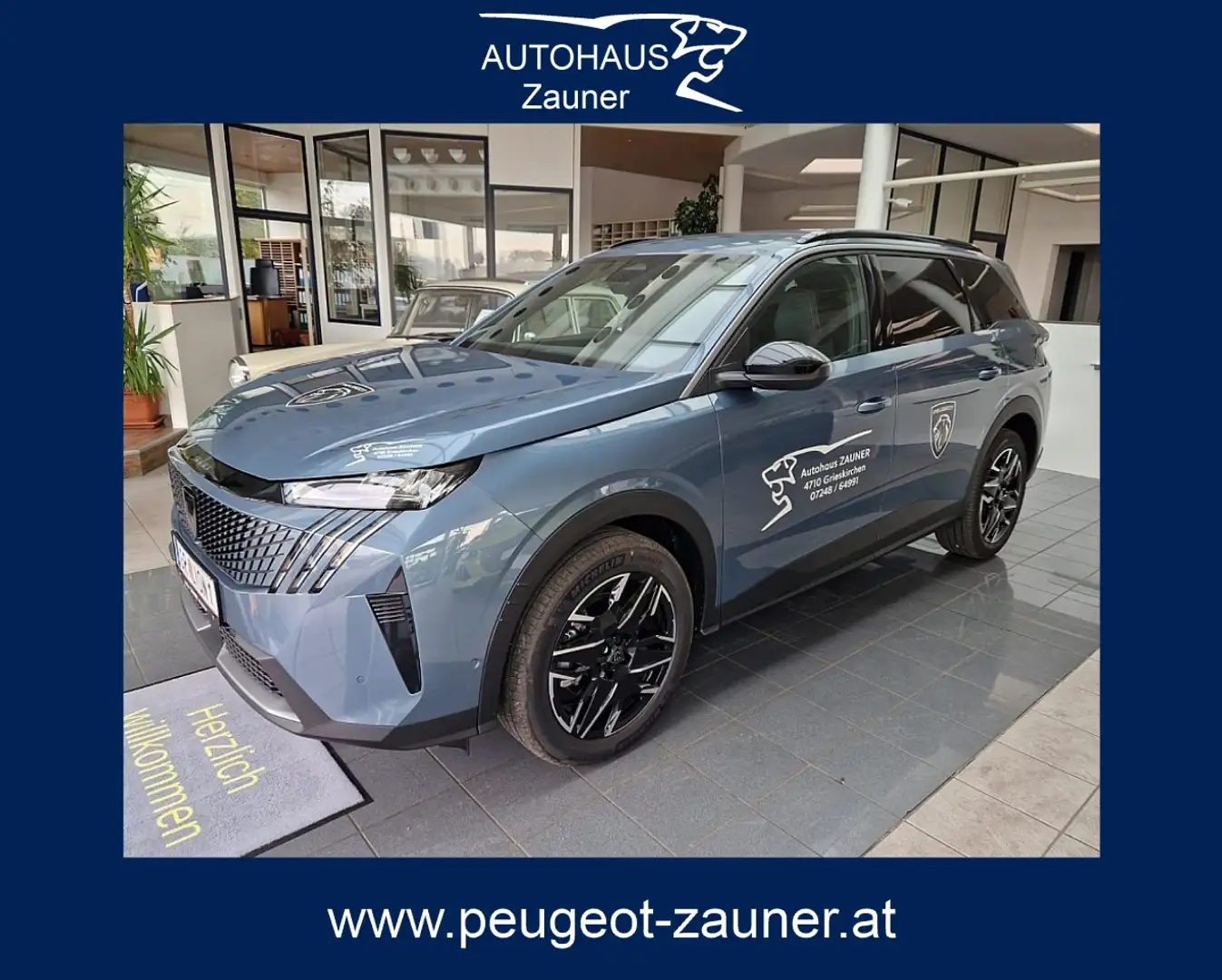 Peugeot 5008 mHEV 136 e-DCS6 Allure Aut. Blau - 1